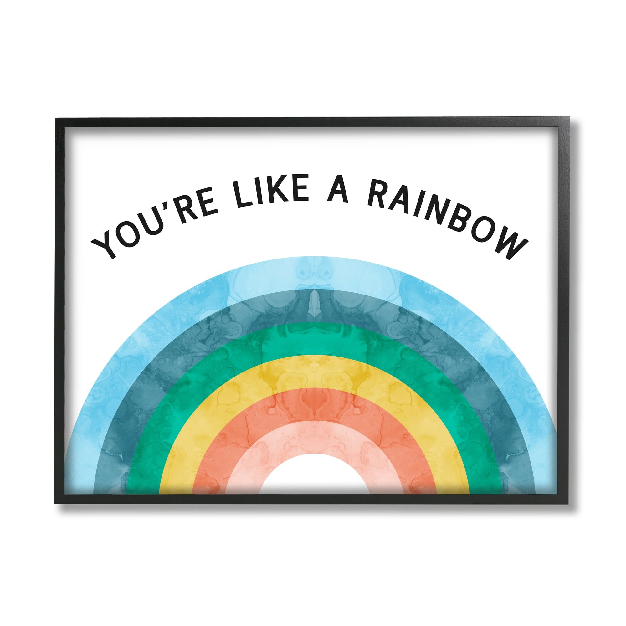 Stupell Industries You’re Like A Rainbow Phrase Watercolor Pattern Arches, 20 x 16, Design by Daphne Polselli