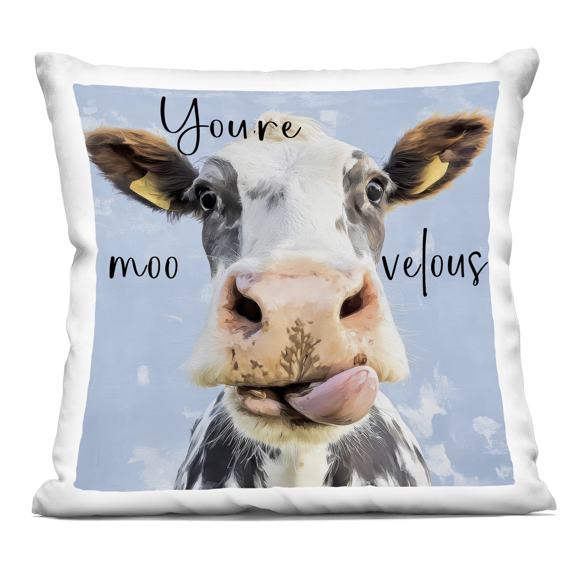 Stupell Industries You're Moo-velous Cow Decorative Printed Throw Pillow, design by Kim Curinga, 18 x 7 x 18