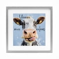thumbnail image 1 of Stupell Industries Rustic Lodge You're Moo-velous Cow Gray Framed Print Under Glass, 16 x 16, by Kim Curinga, 1 of 8