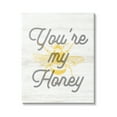 thumbnail image 1 of Stupell Industries You're My Honey Bee Phrase Animals & Insects Painting Gallery Wrapped Canvas Print Wall Art, 30 x 40, 1 of 7
