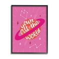 thumbnail image 1 of Stupell Industries You're Out of This World Phrase Valentine Pink Planet, 24 x 30, Designed by Louise Allen, 1 of 7