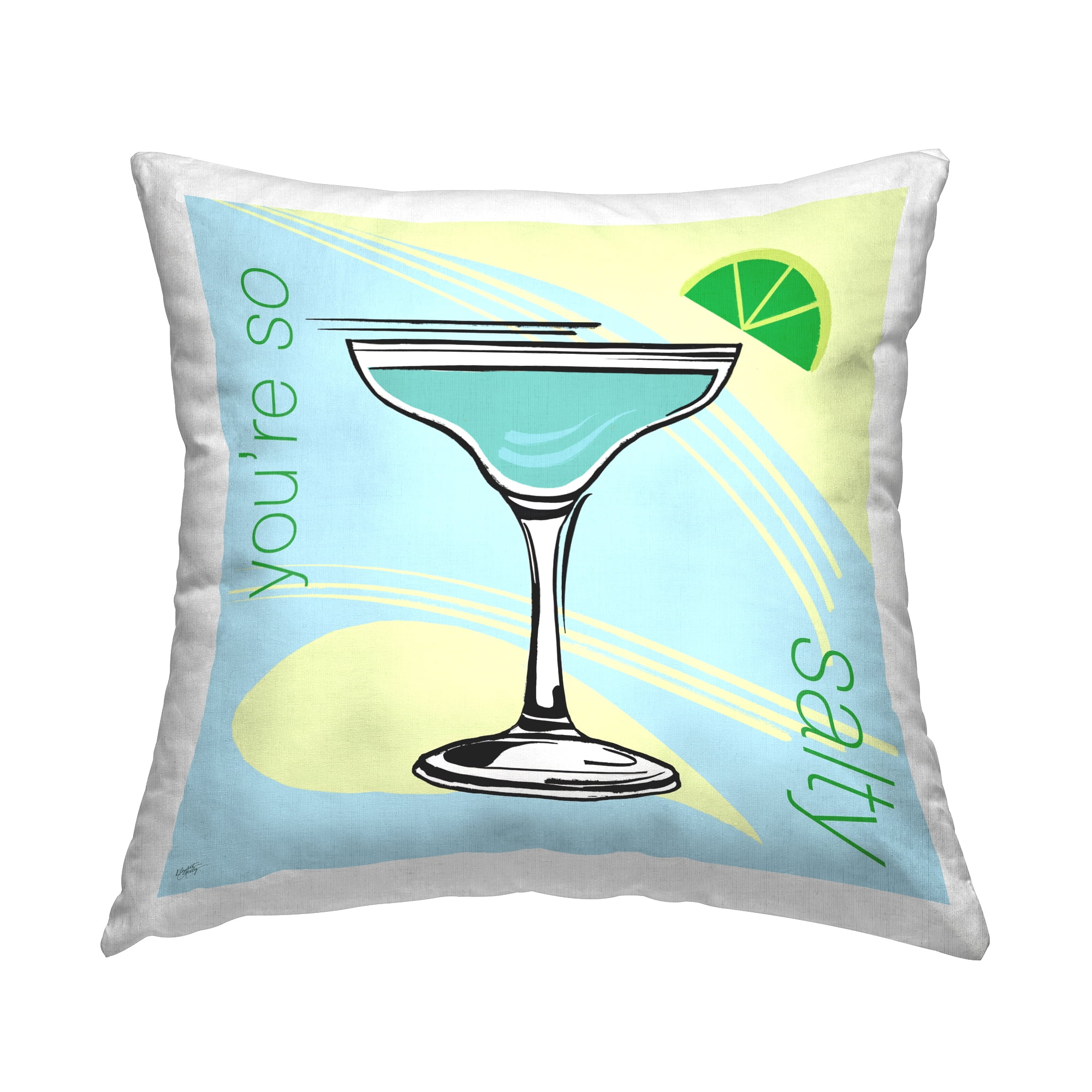 Stupell Industries You're So Salty Cocktail Decorative Printed Throw Pillow Design by Elizabeth Medley.