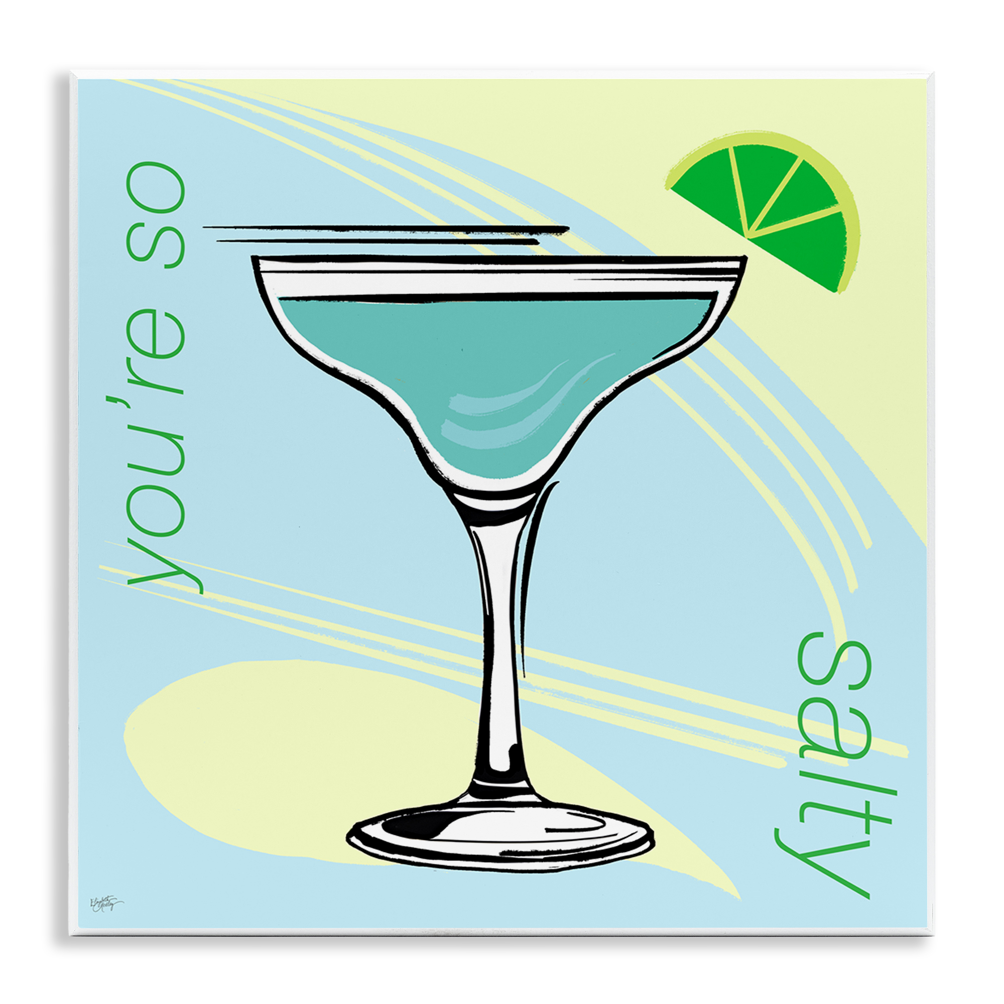 Stupell Industries You're So Salty Cocktail Food & Beverage Painting Unframed Art Print Wall Art, 12 x 12