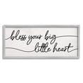 thumbnail image 1 of Stupell Industries Your Big Little Heart Phrase Soft Country Script, 13 x 30, Designed by Daphne Polselli, 1 of 5