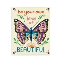 Stupell Industries Your Own Beautiful Butterfly Insects Painting Unframed Art Print Wall Art, 11 x 14