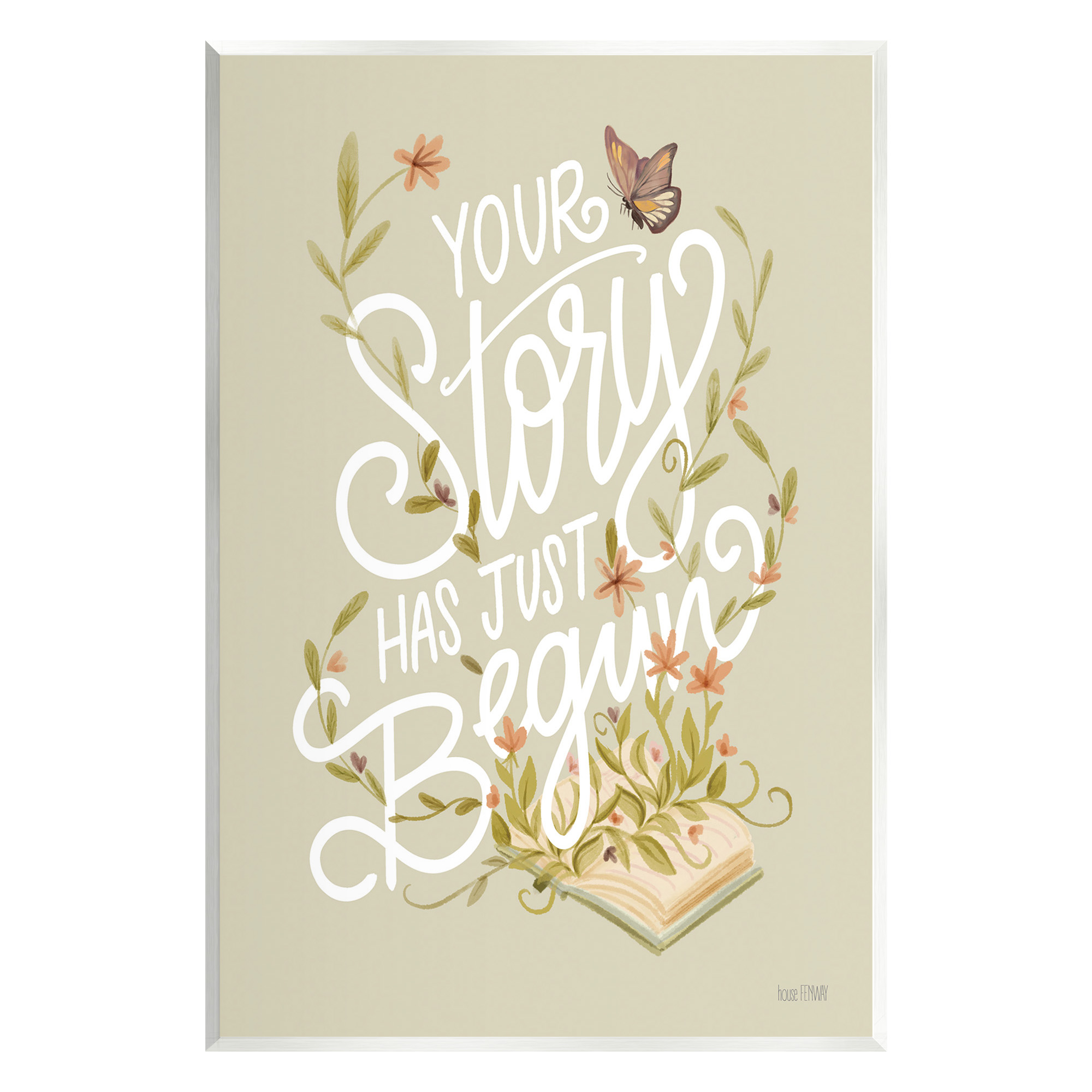Stupell Industries Your Story Inspirational Botanical & Floral Painting Unframed Art Print Wall Art, 10 x 15