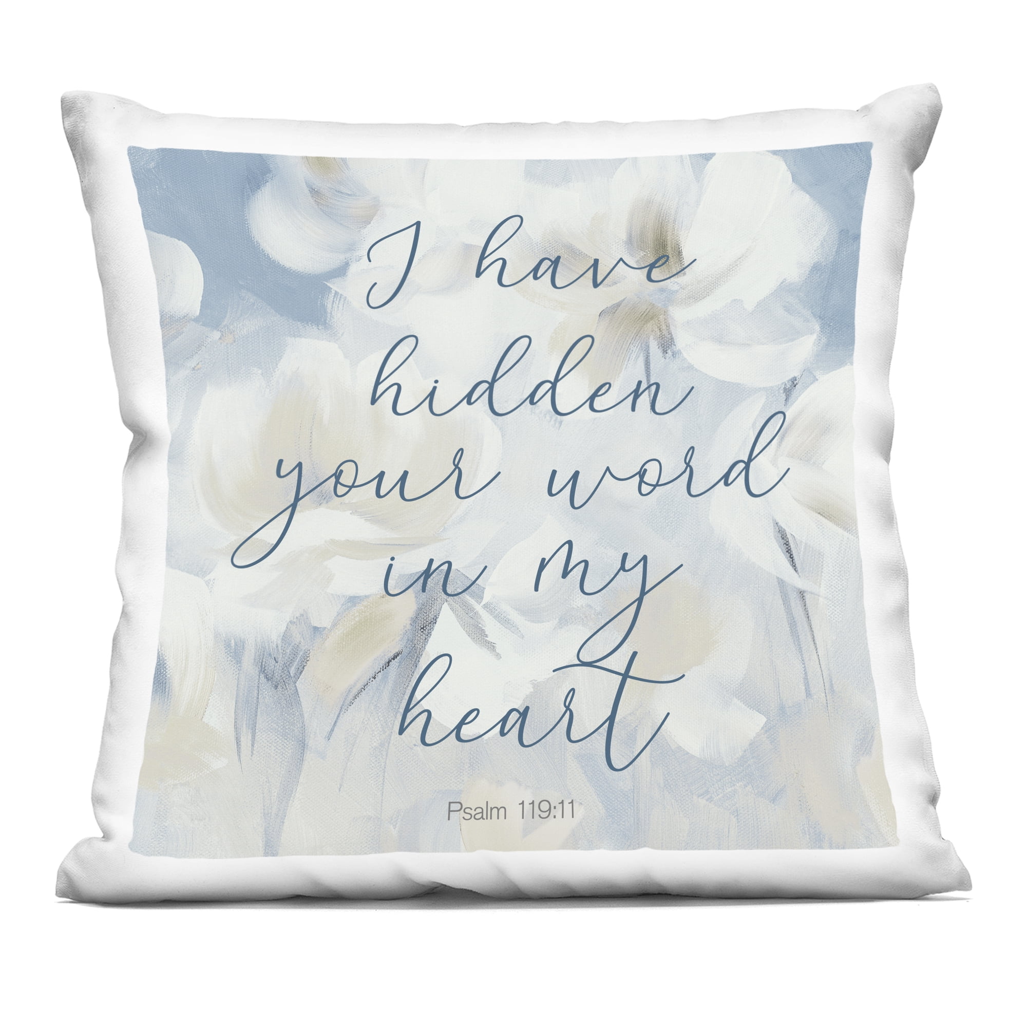 Stupell Industries Your Word In My Heart Decorative Printed Throw Pillow, design by Lanie Loreth