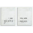 thumbnail image 1 of Stupell Industries Yours And Mine Family Home Inspirational Word Textured Design 2pc Wall Plaque Art Set by Lettered and Lined, 1 of 2