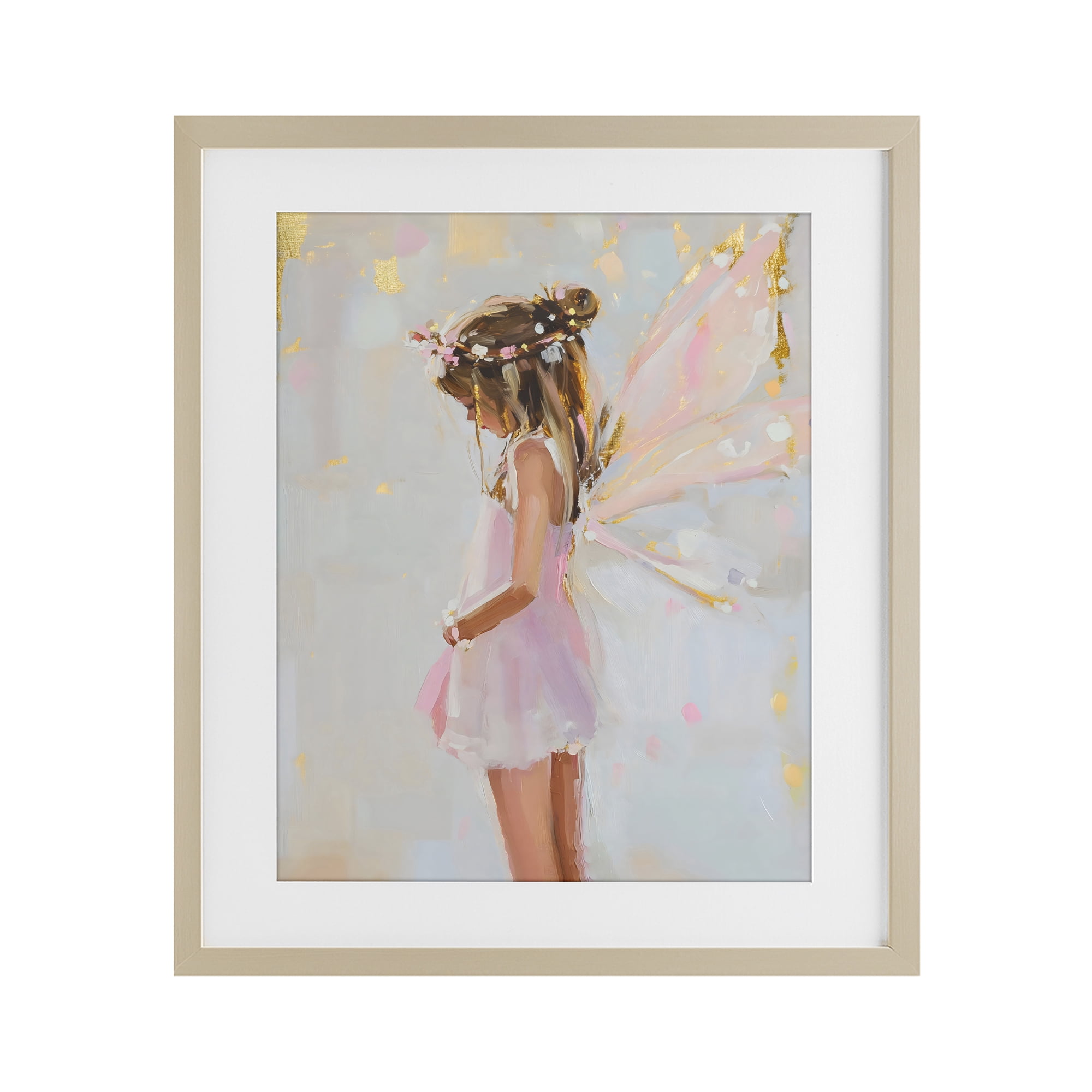 Stupell Industries Youthful Fairy Girl Birch Framed Print Under Glass, design by The Prints Vibe