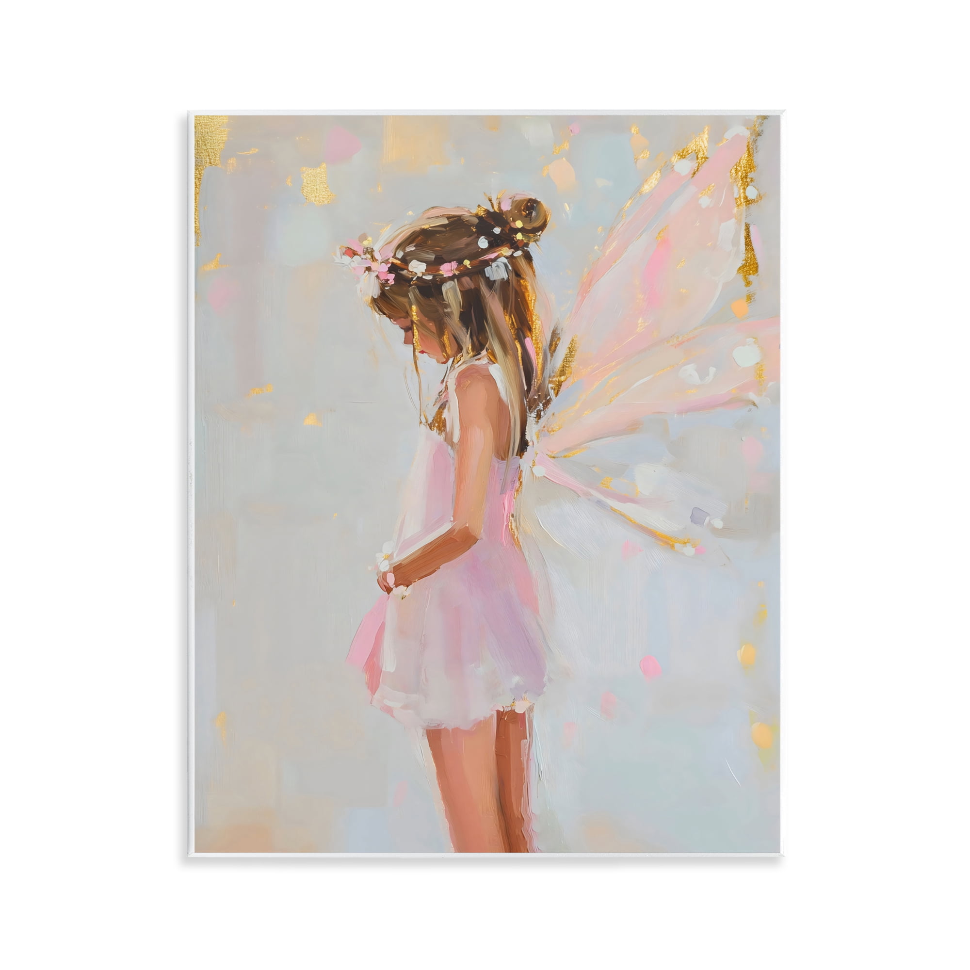 Stupell Industries Youthful Fairy Girl Wall Plaque Art, design by The Prints Vibe