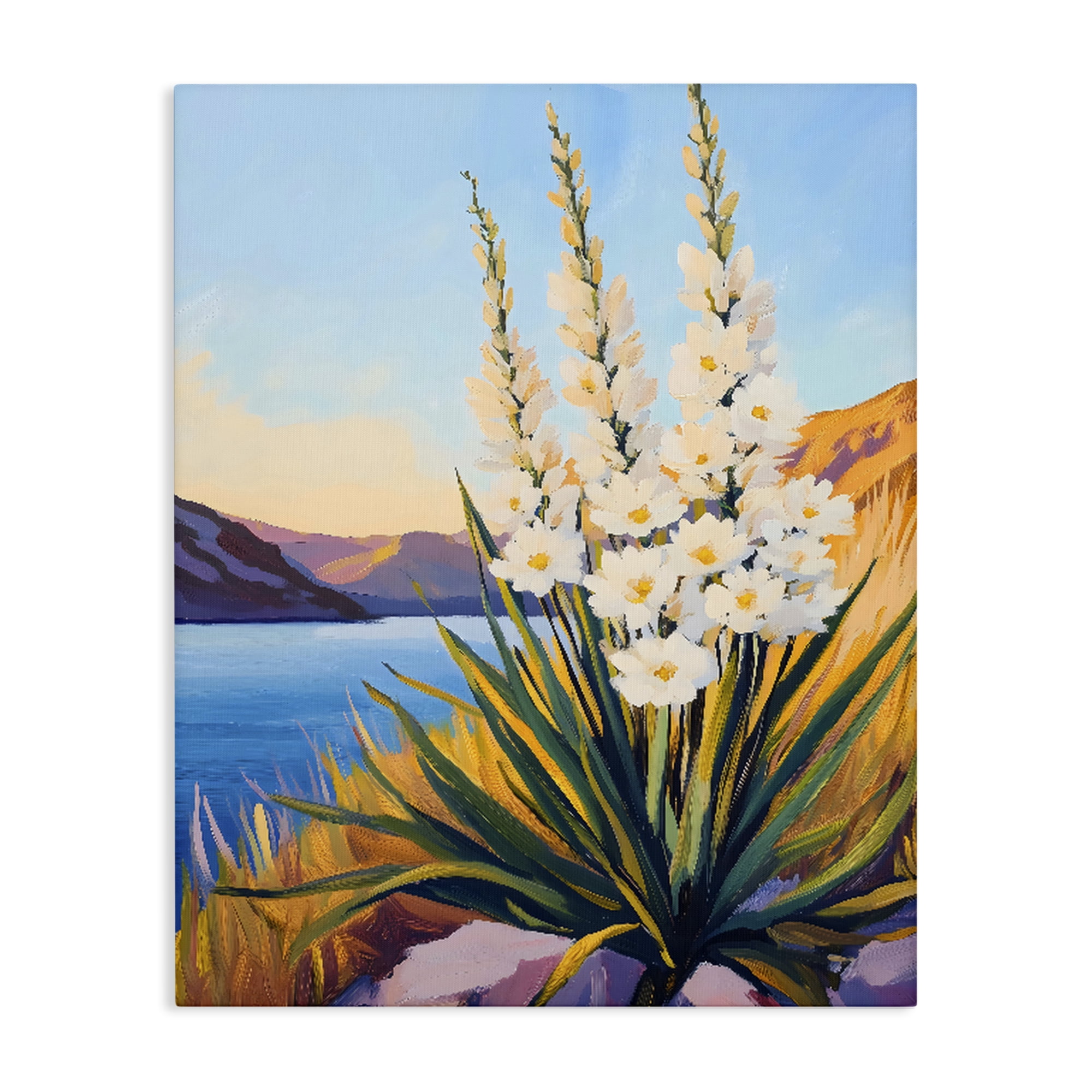Stupell Industries Yucca in Bloom By The Lake Canvas Wall Art, design by The Prints Vibe