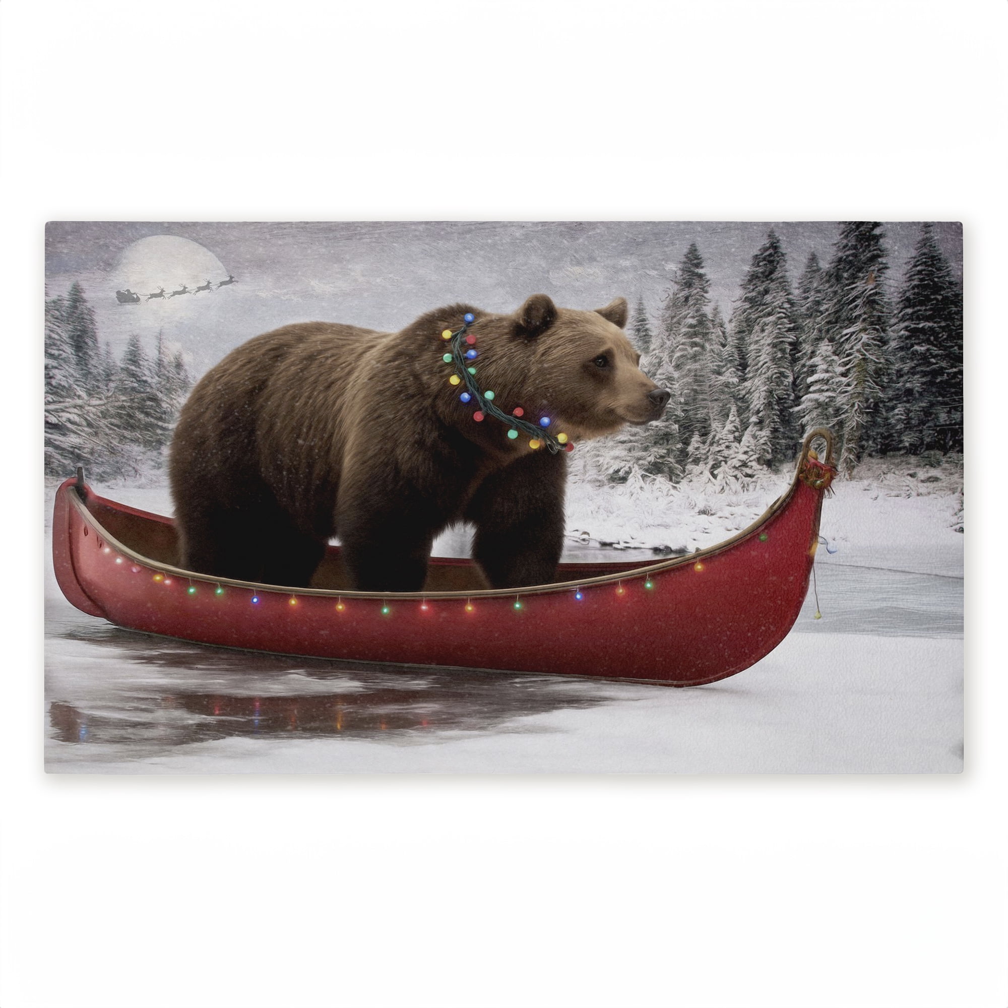 Stupell Industries Yuletide Voyage Bear Printed Outdoor Door Floor Mat, design by Kelley Parker