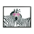 thumbnail image 1 of Stupell Industries Zebra Safari Animal Pair Pink Sunglasses Wild Pattern, 14 x 11, Design by Ziwei Li, 1 of 7