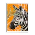 thumbnail image 1 of Stupell Industries Zebra Stripes Symbol Pattern Glam Detail Leaf Graphic Art White Framed Art Print Wall Art, Design by Ziwei Li, 1 of 5