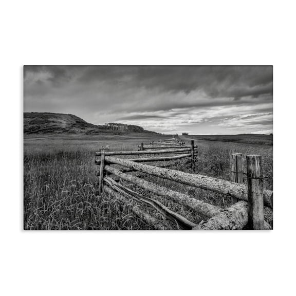 Stupell Industries Zigzag Fence into Pasture Canvas Wall Art, design by Jon Evan