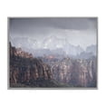 thumbnail image 1 of Stupell Industries Zion National Park Landscape Photography Gray Framed Art Print Wall Art, 30 x 24, 1 of 10