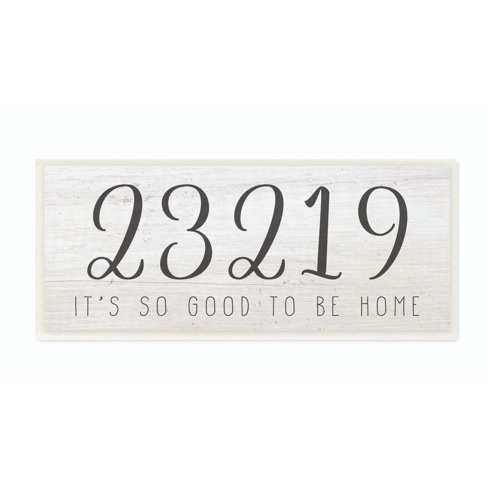 Stupell Industries Zip Code Personalized Home Family Town & City Painting Unframed Art Print Wall Art, 7 x 17