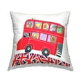 thumbnail image 1 of Stupell Industries Zoo Animals on Bus Square Decorative Printed Throw Pillow, 18 x 18, 1 of 4