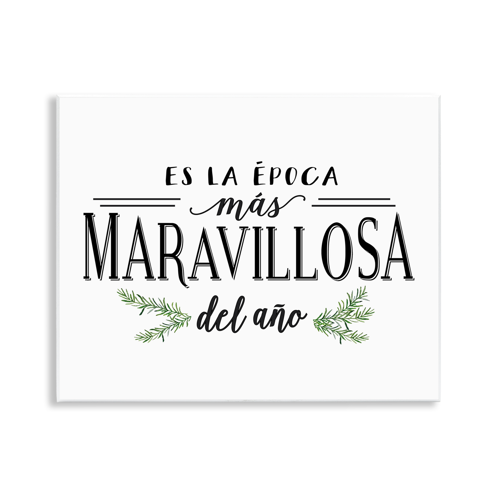 Stupell Industries Época Mas Maravillosa Holiday Painting Unframed Art Print Wall Art, 14 x 11