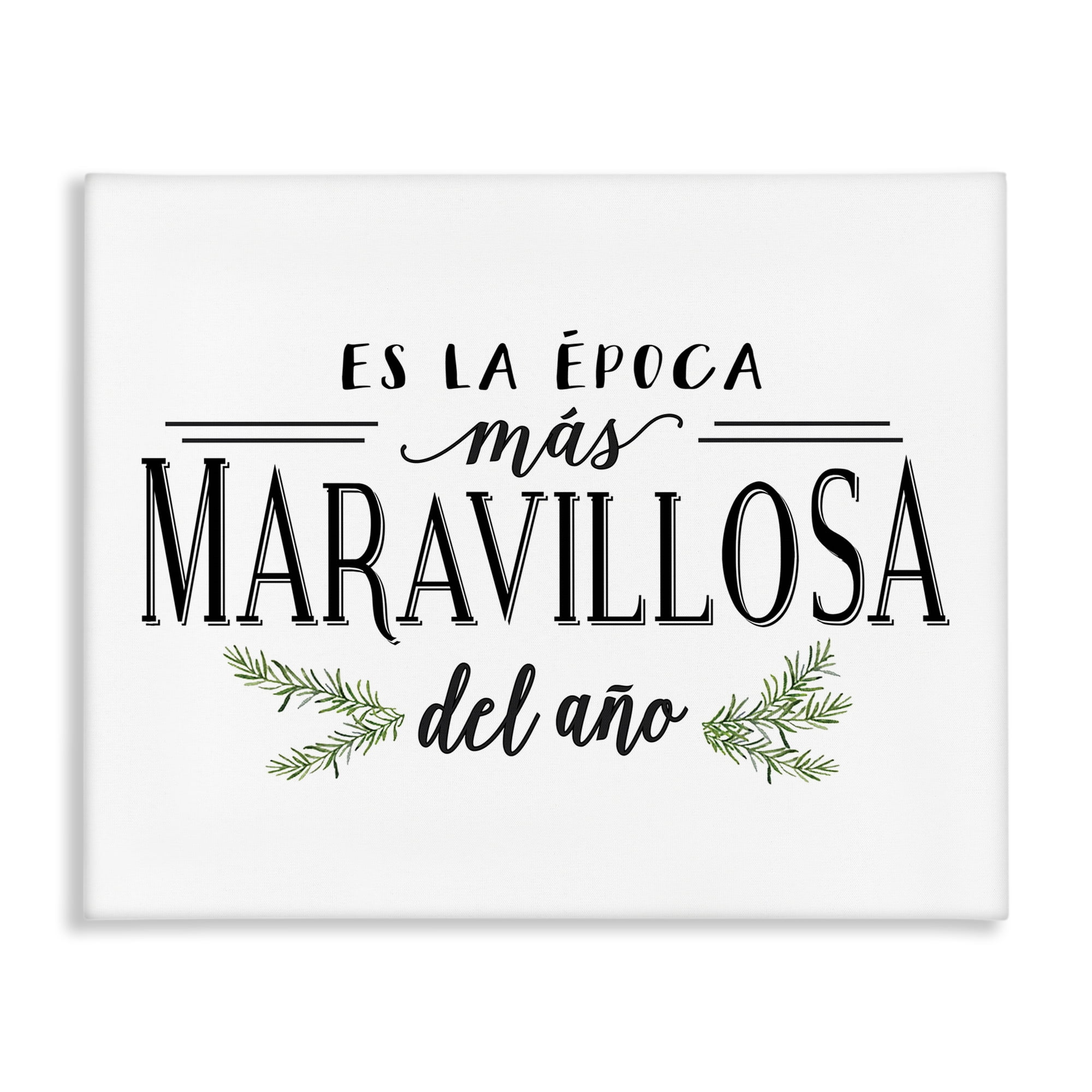 Stupell Industries Época Mas Maravillosa Holiday Painting Wrapped Canvas Art Print Wall Art, 30 x 24
