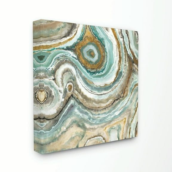 Stupell IndustriesAqua Geode StoneCanvas Wall Art by Third and Wall