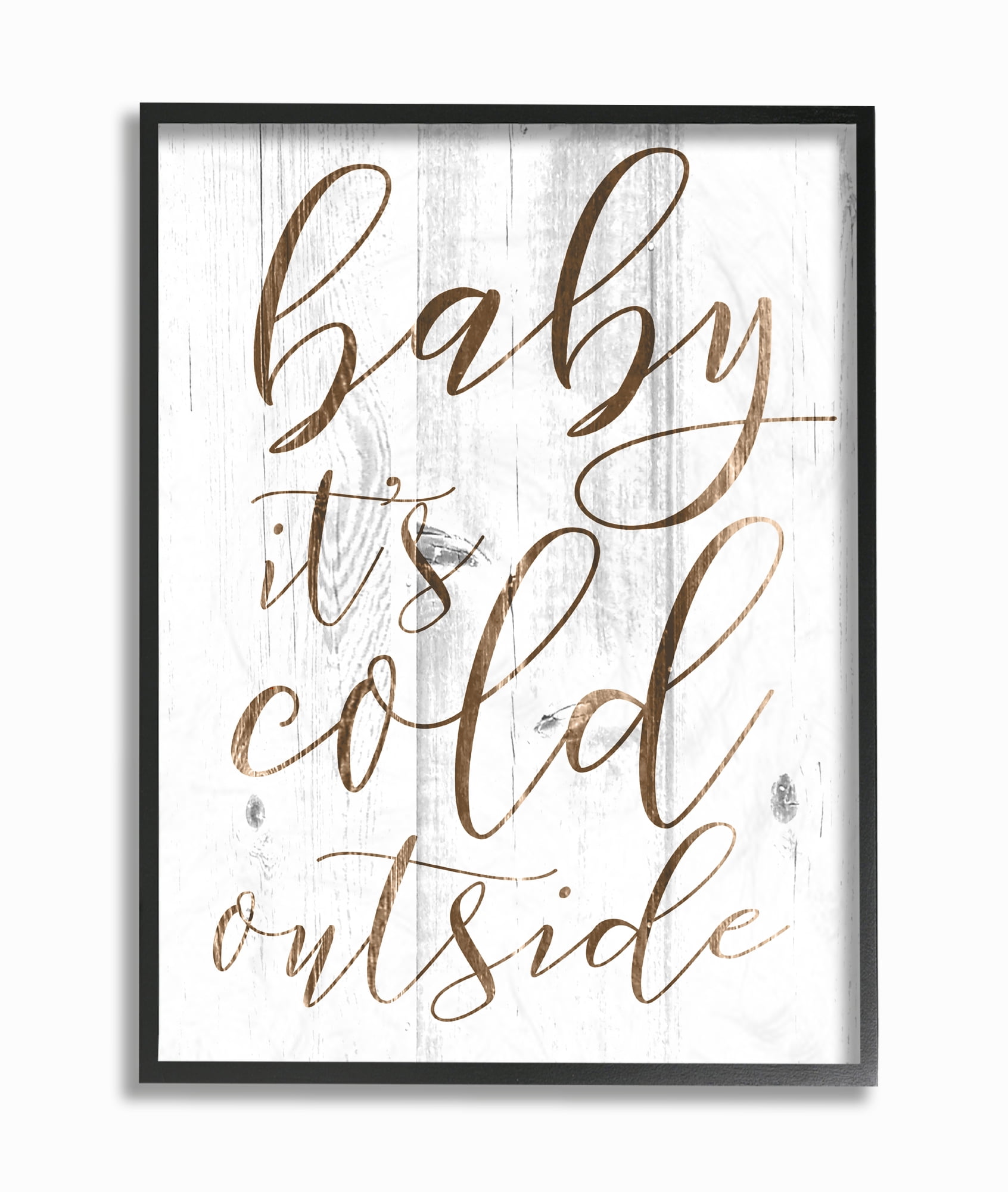 Stupell IndustriesBaby Its Cold OutsideFramed Wall Art by Daphne Polselli