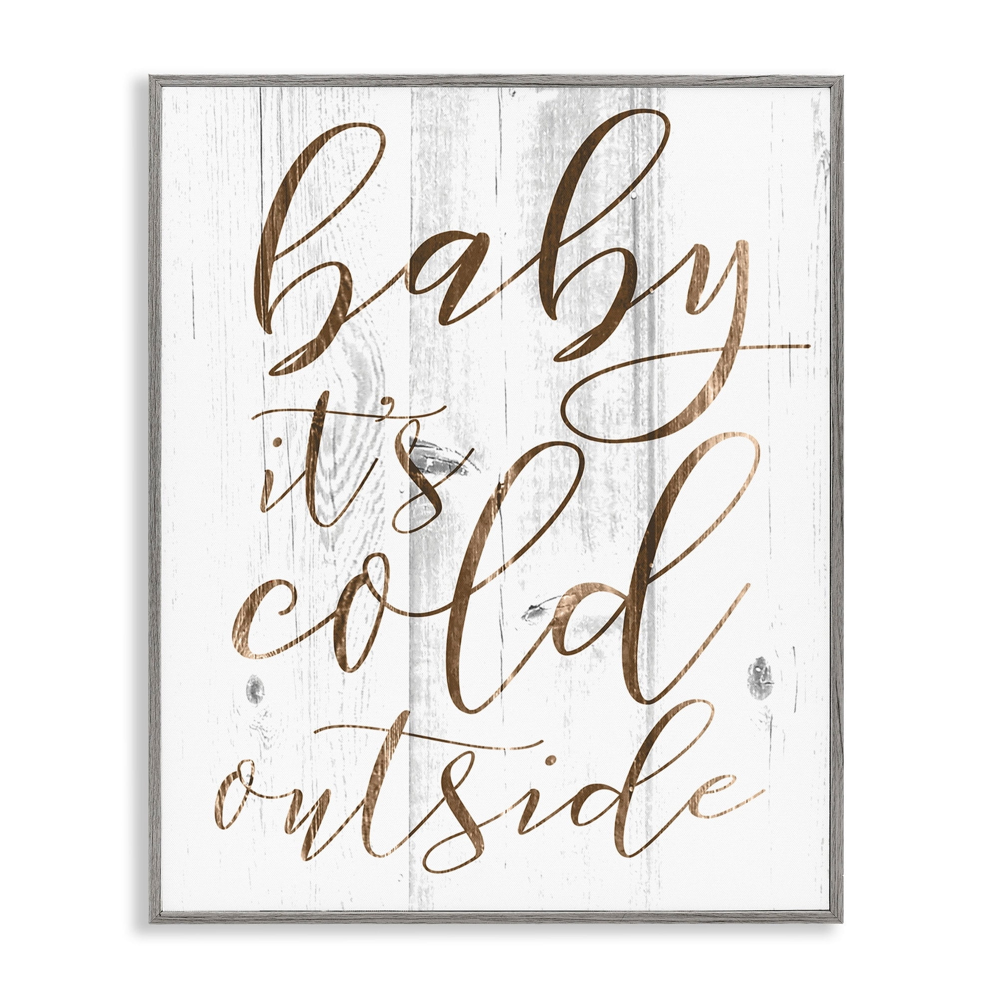 Stupell IndustriesBaby Its Cold OutsideFramed Wall Art by Daphne Polselli