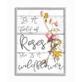 thumbnail image 1 of Stupell IndustriesBe a Wildflower Cursive Typography Framed Wall Art by Daphne Polselli, 1 of 1