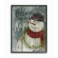 thumbnail image 1 of Stupell IndustriesBelieve in Magic SnowmanFramed Wall Art by Beth Albert, 1 of 8