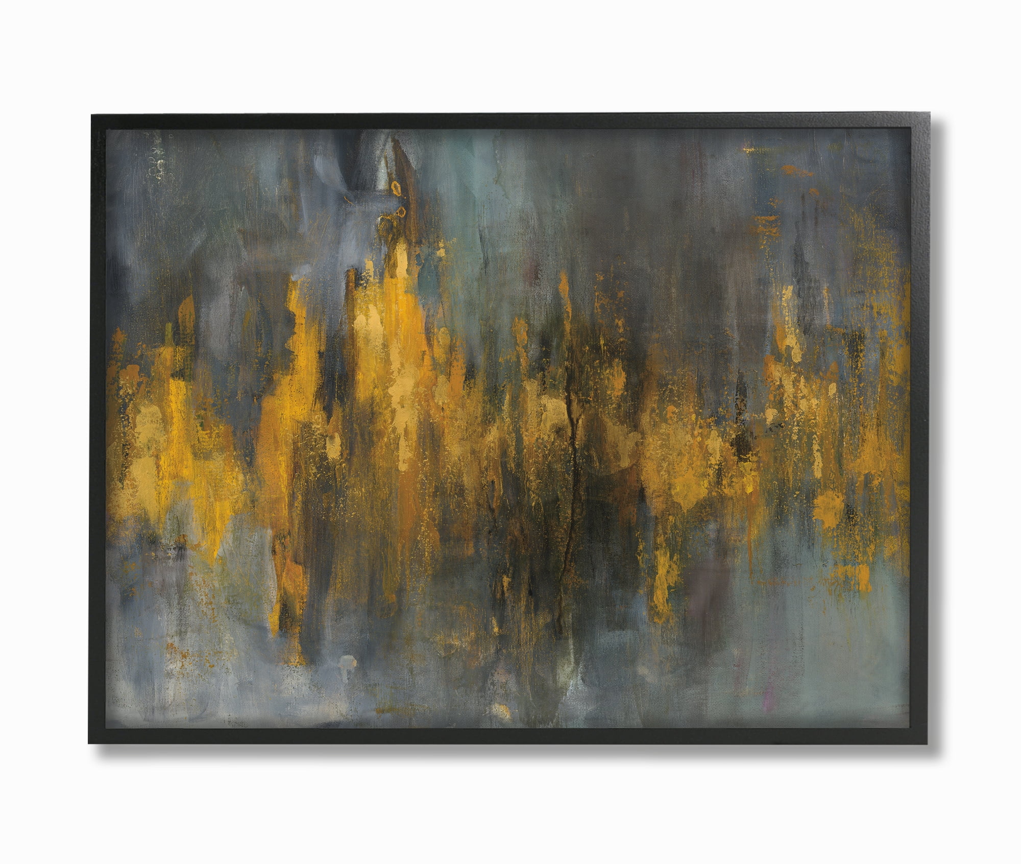 Stupell IndustriesBlack and Gold Abstract FireFramed Wall Art by Danhui Nai