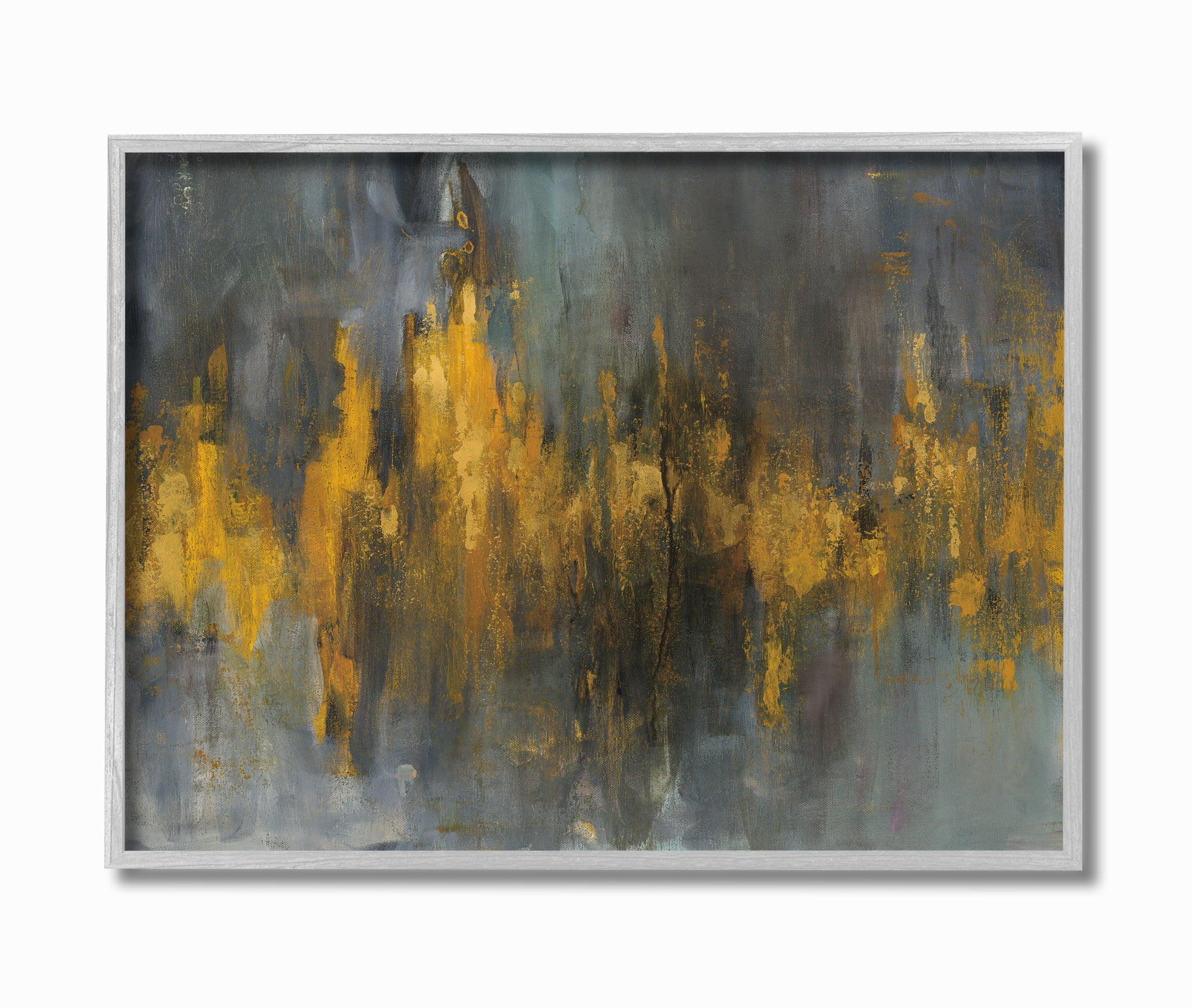 Stupell IndustriesBlack and Gold Abstract FireFramed Wall Art by Danhui Nai