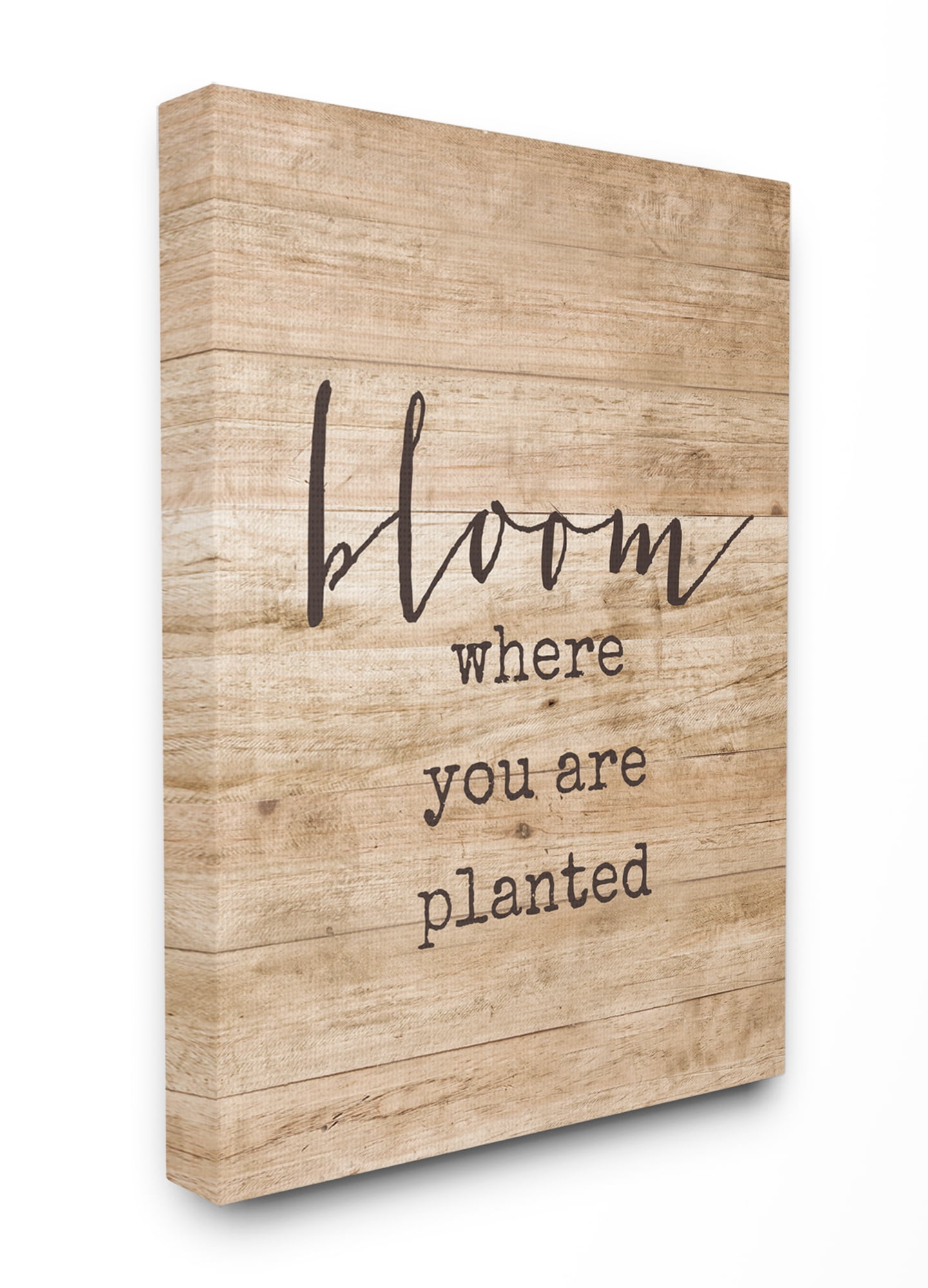 Stupell IndustriesBloom Where You're PlantedCanvas Wall Art by Lettered and Lined