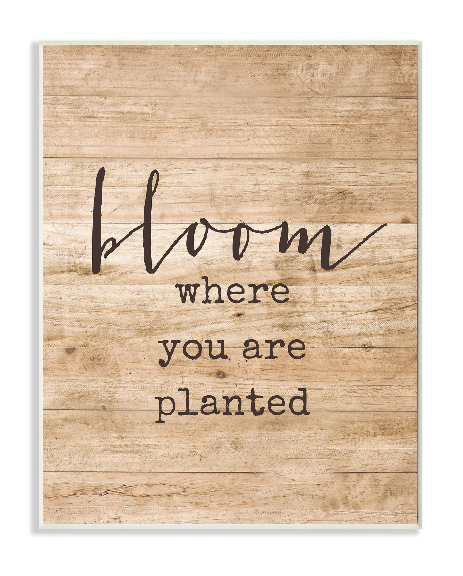 Stupell IndustriesBloom Where You're PlantedWall Plaqueby Lettered and Lined