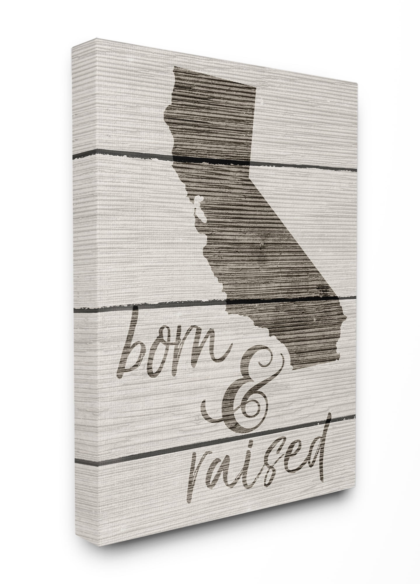 Stupell IndustriesBorn And Raised California Canvas Wall Art by Daphne Polselli