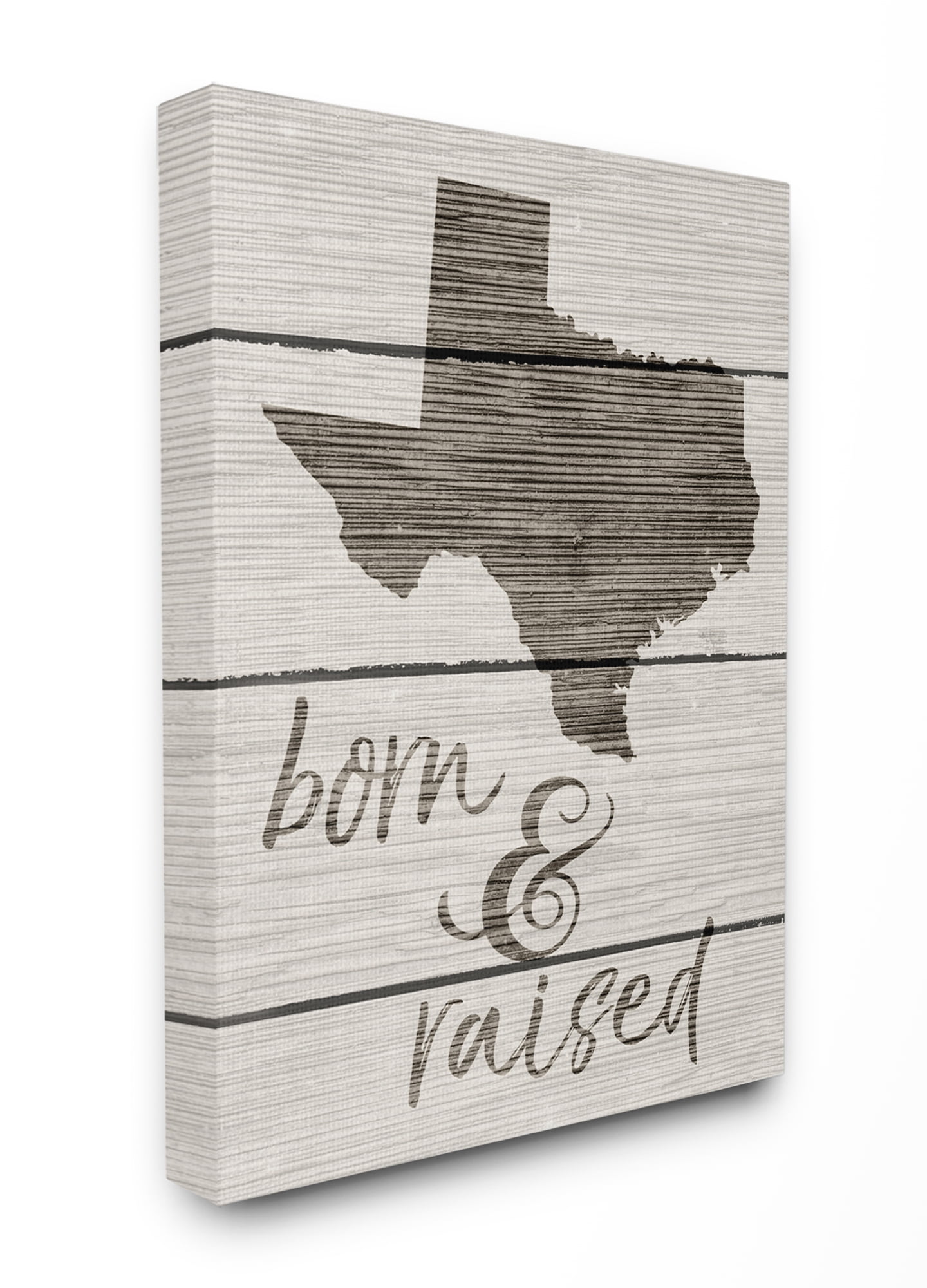 Stupell IndustriesBorn And Raised TexasCanvas Wall Art by Daphne Polselli