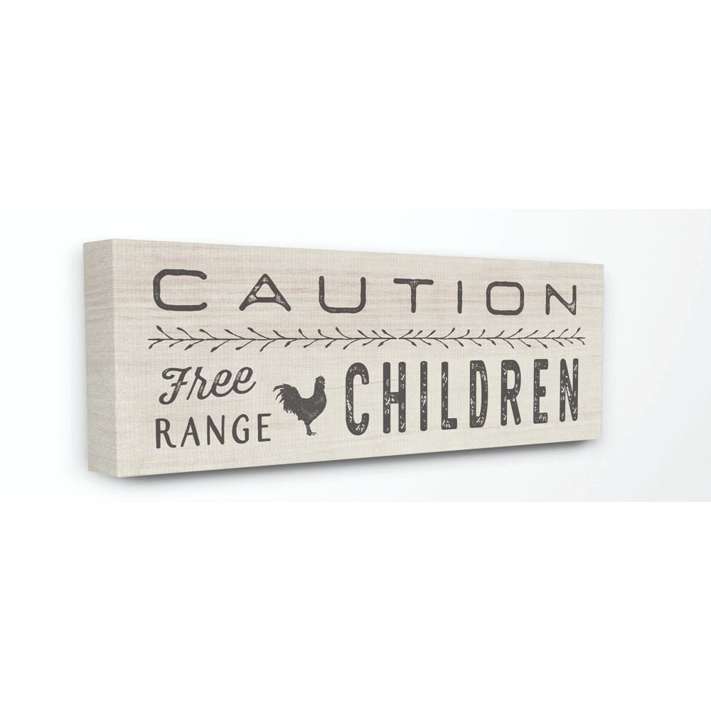Stupell IndustriesCaution Free Range ChildrenCanvas Wall Art by Tammy Apple