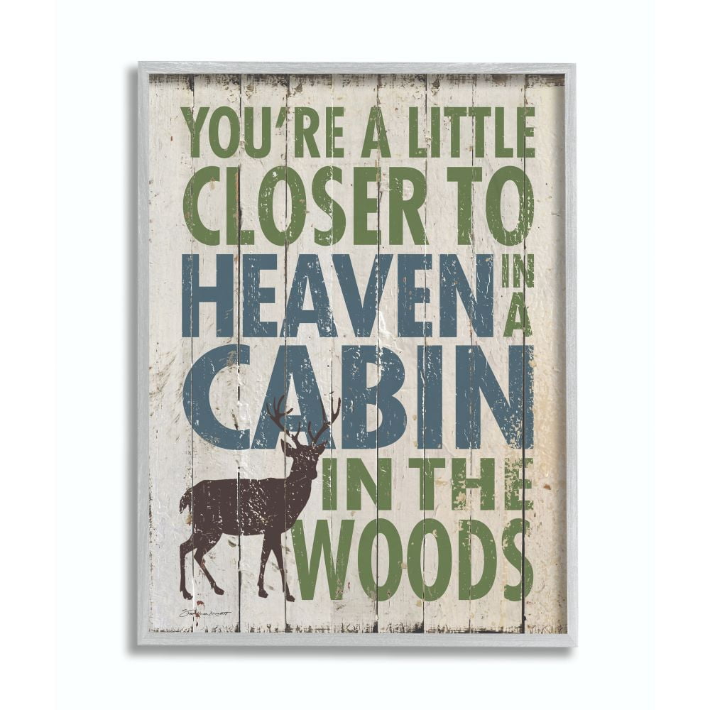 Stupell IndustriesCloser to Heavin in a CabinFramed Wall Art by Stephanie Workman Marrott