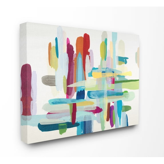 Stupell IndustriesColorful Cross Hatch AbstractionCanvas Wall Art by Third and Wall