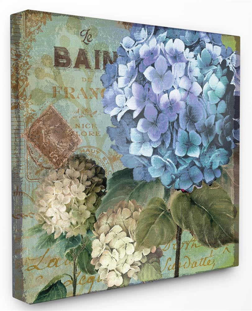 Stupell IndustriesColorful Hydrangeas with Antique French BackdropCanvas Wall Art by Art Licensing Studio