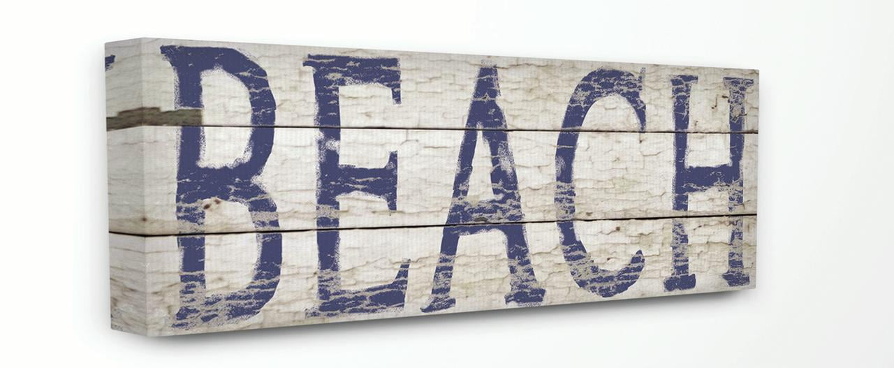 Stupell IndustriesDistressed Plank Beach Wall ArtCanvas Wall Art by Stephanie Workman Marrott