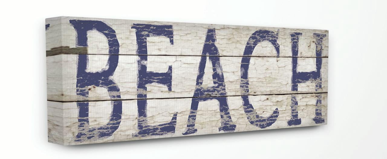 Stupell IndustriesDistressed Plank Beach Wall ArtCanvas Wall Art by Stephanie Workman Marrott