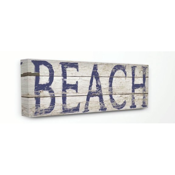 Stupell IndustriesDistressed Plank Beach Wall ArtCanvas Wall Art by Stephanie Workman Marrott
