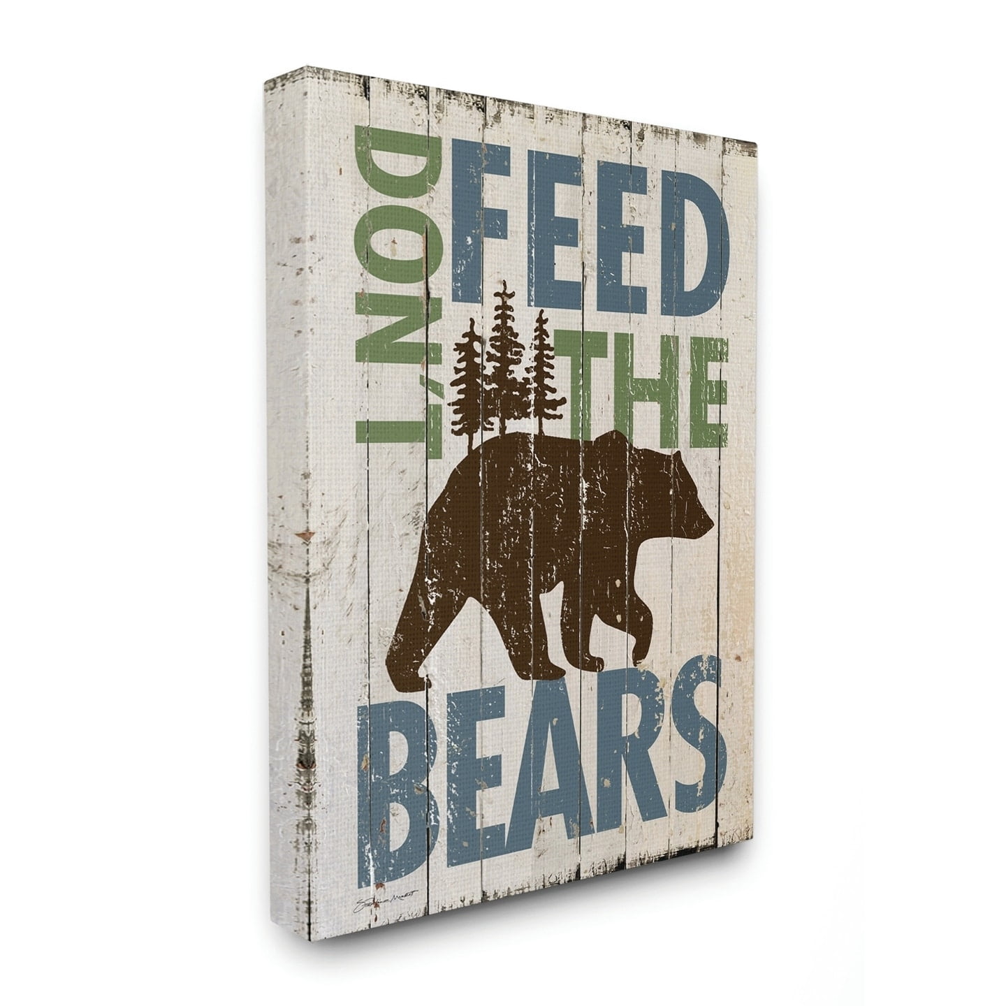 Stupell IndustriesDon't Feed The BearsCanvas Wall Art by Stephanie Workman Marrott