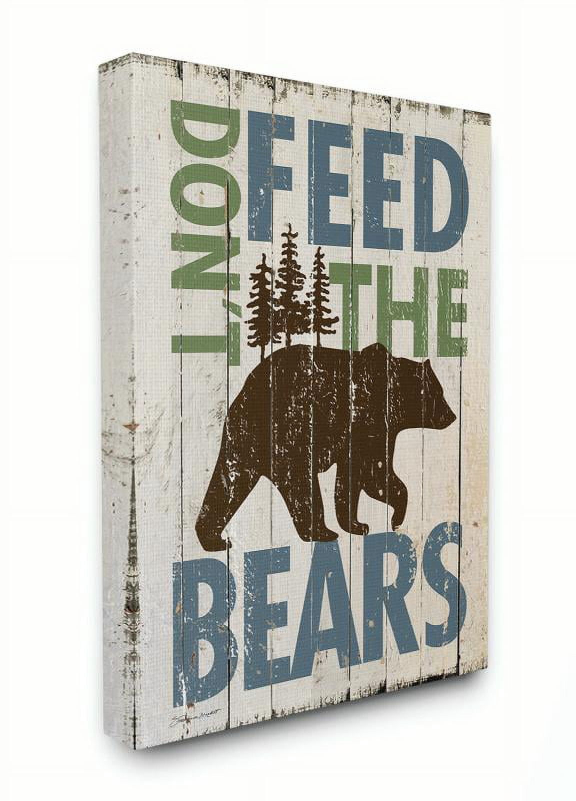 Stupell IndustriesDon't Feed The BearsCanvas Wall Art by Stephanie Workman Marrott