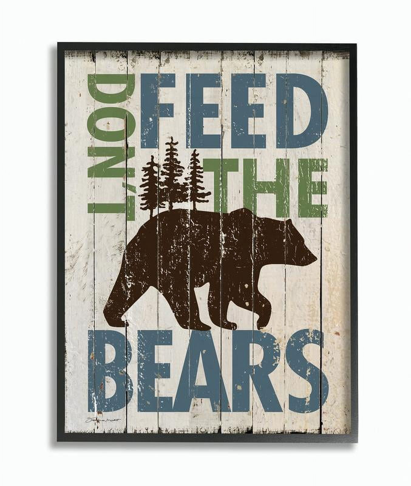 Stupell IndustriesDon't Feed The BearsFramed Wall Art by Stephanie Workman Marrott
