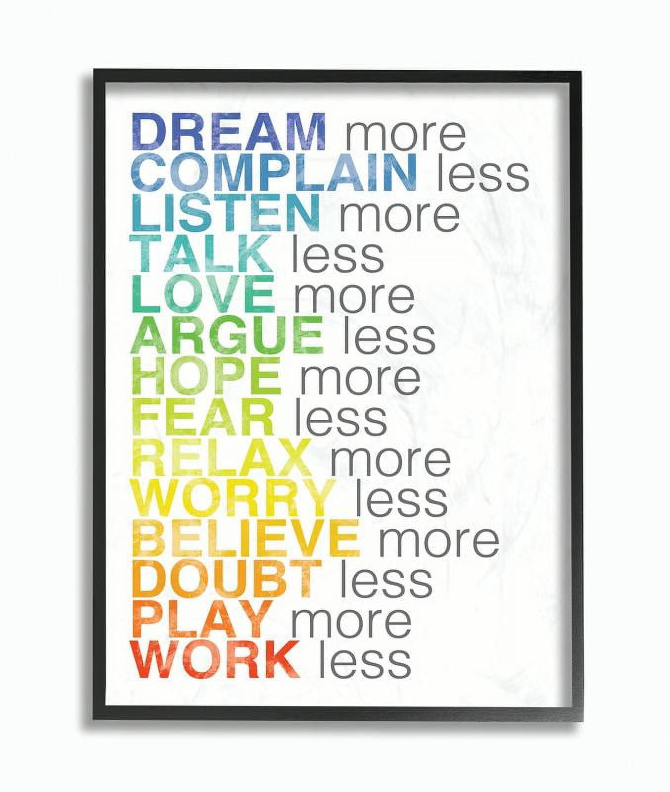 Stupell IndustriesDream More Typography Framed Wall Art by Louise Carey