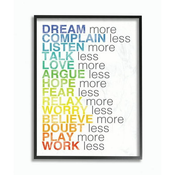 Stupell IndustriesDream More Typography Framed Wall Art by Louise Carey