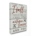 thumbnail image 1 of Stupell IndustriesEvery Year I Fall For You Red and Grey Typography Canvas Wall Art by Daphne Polselli, 1 of 5
