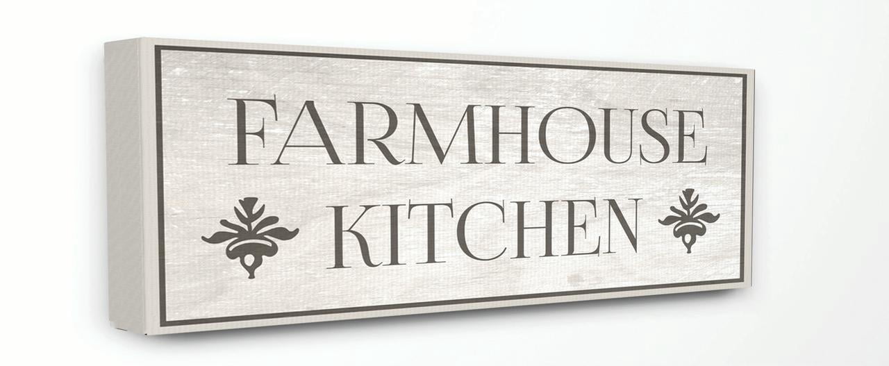 Stupell IndustriesFarmhouse Kitchen Typography Canvas Wall Art by Daphne Polselli