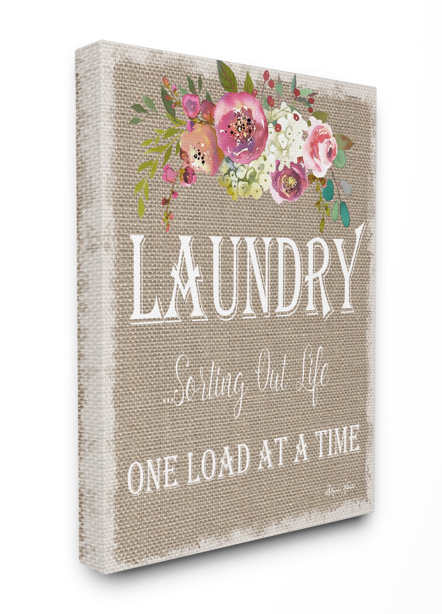 Stupell IndustriesFloral Linen Laundry Sorting LifeCanvas Wall Art by Sheri Hart